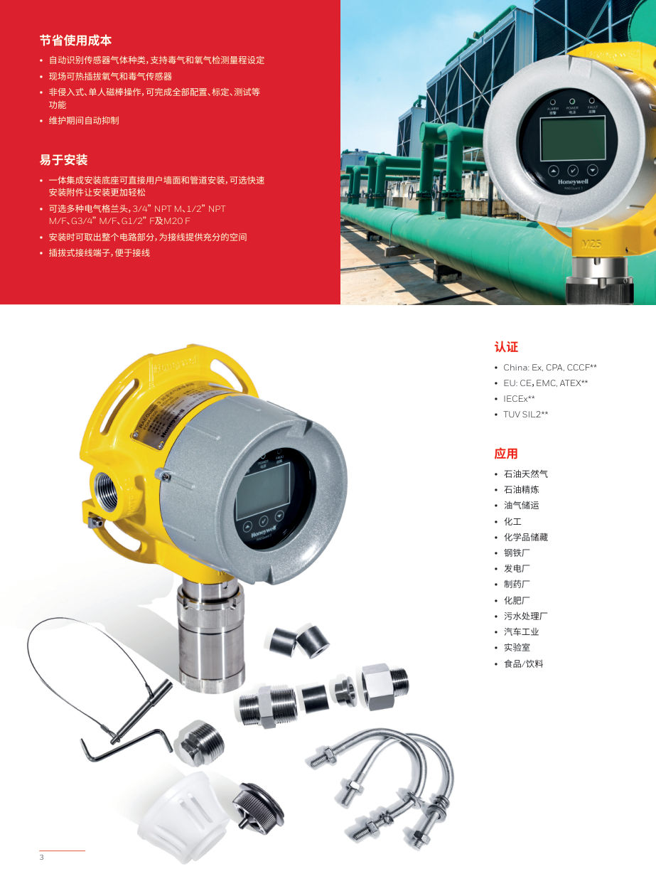 Mechanical installation dimensions