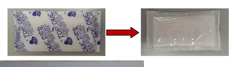 Strip the CaCl₂ wrap before filling