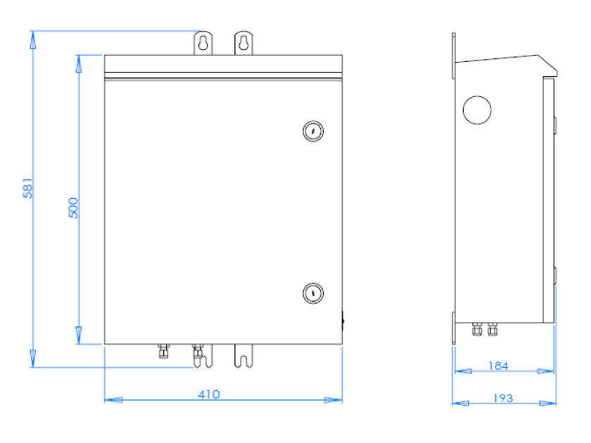 Enclosure outline dimensions